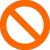"Don't" icon